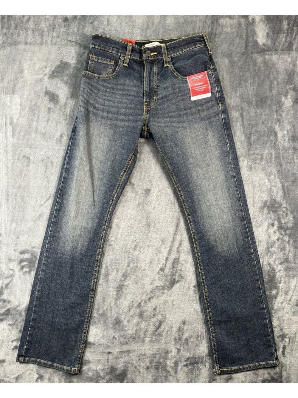 Levi Strauss Signature Bootcut Denim Blue Jeans Men's 28x30 Ultimate Flex NWT